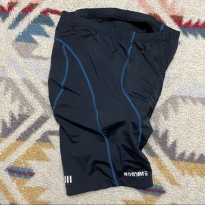 Eykon Mens Black Athletic Compression Shorts  Cycling Bikes Sports Gym Outdoors
